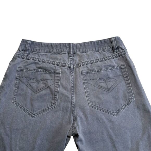 Vintage Roxy Quicksilver Gray Jeans Sz 7 - Picture 4 of 13